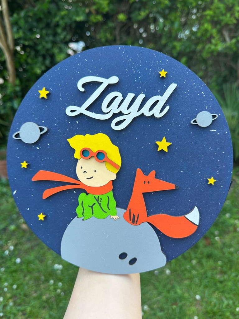 Plaque prénom — Le Petit Prince